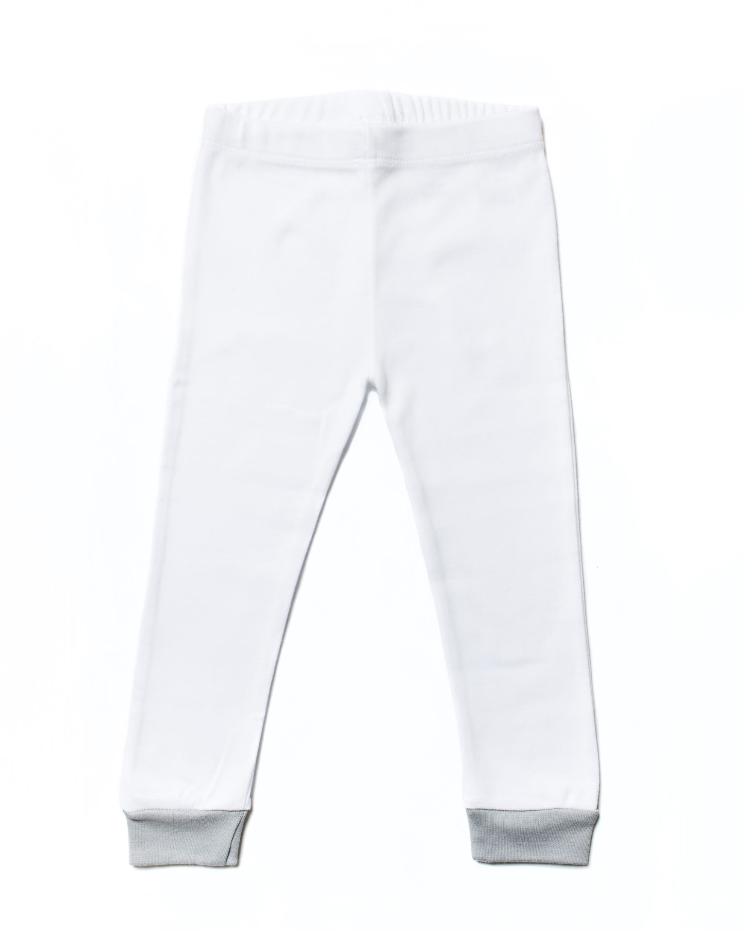 Nene Kids Lamb pajama pants with grey ribbed ankle cuffs